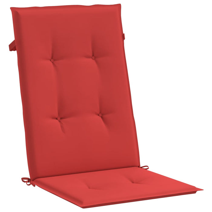 Perne scaun cu spătar înalt, 2 buc., roșu, 120x50x3 cm, textil - WALTI WALTI