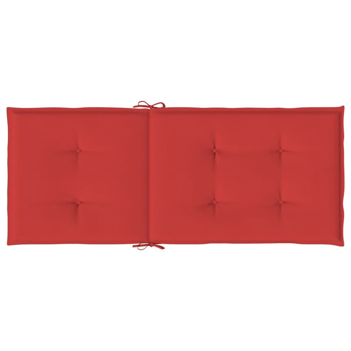 Perne scaun cu spătar înalt, 4 buc., roșu, 120x50x3 cm, textil - WALTI WALTI