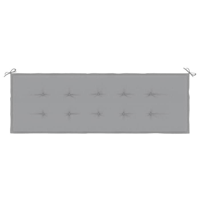 Pernă de bancă de grădină, gri, 150x50x4 cm, textil oxford WALTI