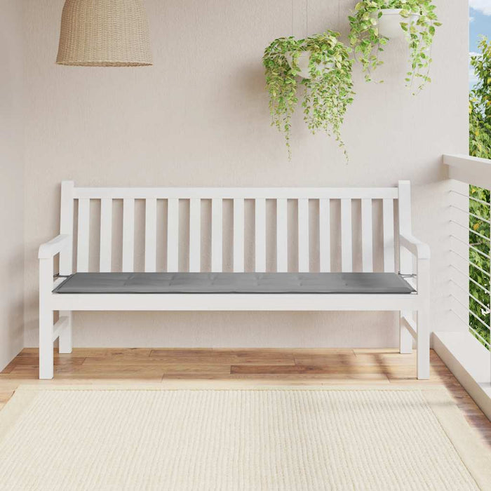 Pernă de bancă de grădină, gri, 180x50x3 cm, textil oxford - WALTI WALTI