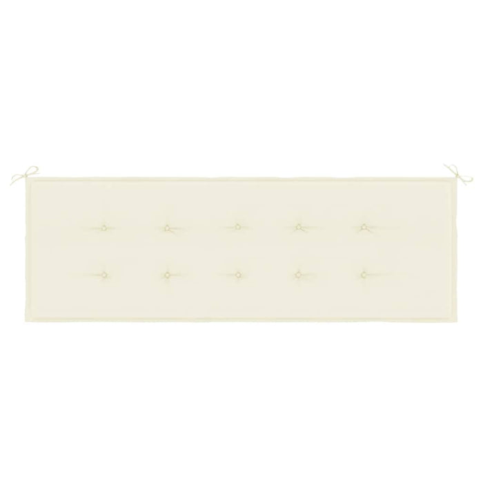 Pernă de bancă de grădină, crem, 150x50x4 cm, textil oxford WALTI