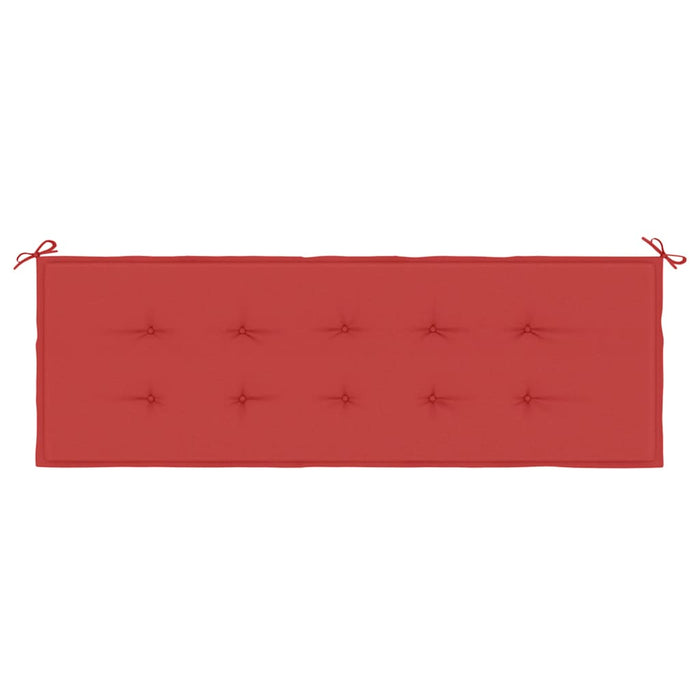 Pernă de bancă de grădină, roșu, 150x50x3 cm, textil oxford WALTI
