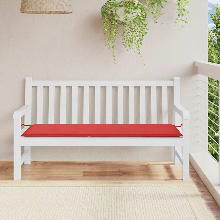 Pernă de bancă de grădină, roșu, 150x50x3 cm, textil oxford WALTI