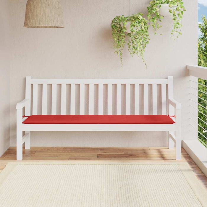 Pernă de bancă de grădină, roșu, 180x50x3 cm, textil oxford - WALTI WALTI
