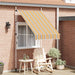 Copertină retractabilă manual, dungi galben și albastru, 150 cm - WALTI WALTI