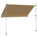 Copertină retractabilă manual, dungi galben și albastru, 350 cm - WALTI WALTI
