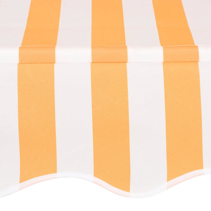 Copertină retractabilă manual, portocaliu & alb, 150 cm, dungi - WALTI WALTI