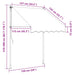 Copertină retractabilă manual, portocaliu & alb, 150 cm, dungi - WALTI WALTI