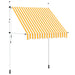 Copertină retractabilă manual, portocaliu și alb, 200cm, dungi - WALTI WALTI