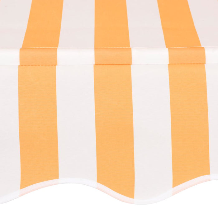 Copertină retractabilă manual, portocaliu și alb, 250 cm, dungi - WALTI WALTI