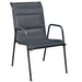 Set mobilier de exterior, 9 piese, negru, oțel - WALTI WALTI