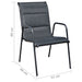 Set mobilier de exterior, 9 piese, negru, oțel - WALTI WALTI