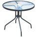 Set mobilier de exterior, 5 piese, negru, oțel - WALTI WALTI