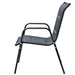 Set mobilier de exterior, 5 piese, negru, oțel - WALTI WALTI