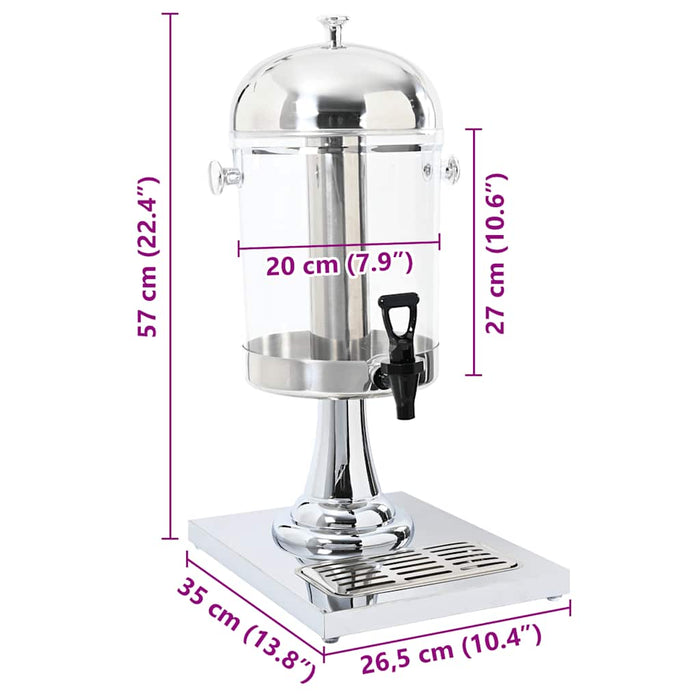 Dozator de suc din oțel inoxidabil, 8L - WALTI WALTI