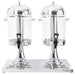 Dozator dublu de suc din oțel inoxidabil 2 x 8 L - WALTI WALTI