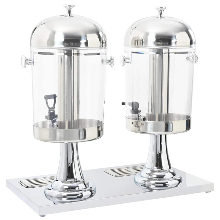 Dozator dublu de suc din oțel inoxidabil 2 x 8 L - WALTI WALTI