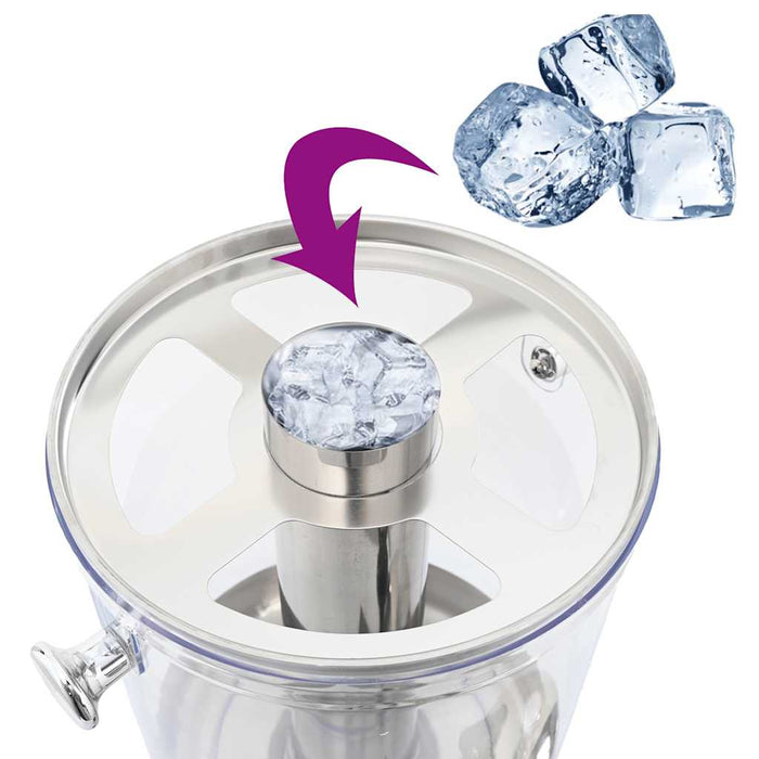 Dozator dublu de suc din oțel inoxidabil 2 x 8 L - WALTI WALTI