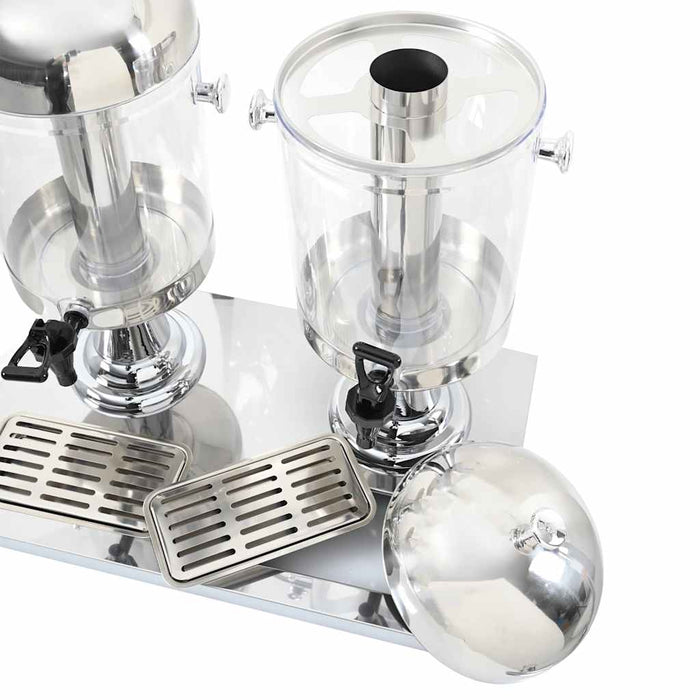 Dozator dublu de suc din oțel inoxidabil 2 x 8 L - WALTI WALTI