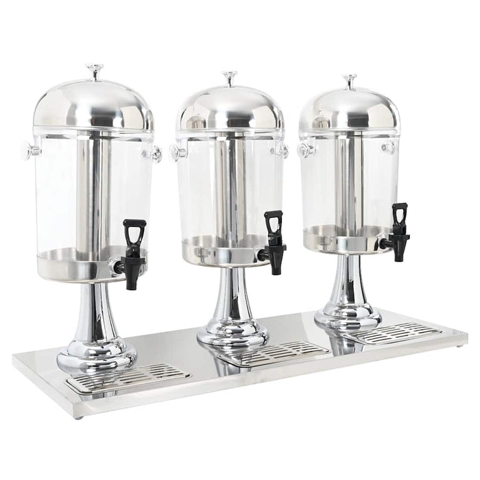 Dozator triplu de suc, oțel inoxidabil, 3 x 8 L - WALTI WALTI