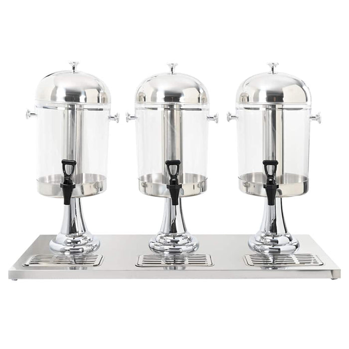 Dozator triplu de suc, oțel inoxidabil, 3 x 8 L - WALTI WALTI