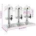 Dozator triplu de suc, oțel inoxidabil, 3 x 8 L - WALTI WALTI