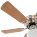 Ventilator tavan decorativ cu iluminare, 82 cm, maro deschis - WALTI WALTI