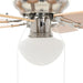 Ventilator tavan decorativ cu iluminare, 82 cm, maro deschis - WALTI WALTI