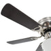 Ventilator tavan decorativ cu iluminare, 82 cm, maro închis - WALTI WALTI