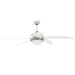Ventilator tavan decorativ cu iluminare, 128 cm, alb - WALTI WALTI