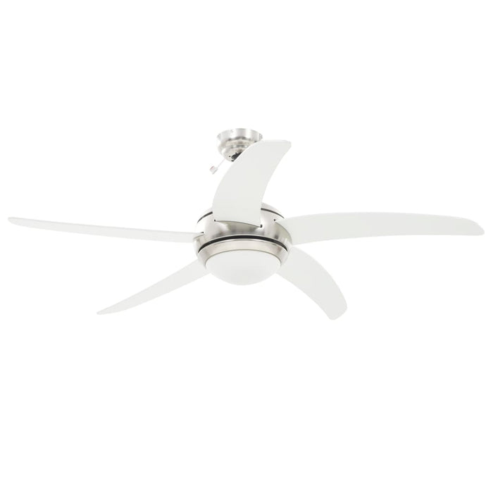 Ventilator tavan decorativ cu iluminare, 128 cm, alb - WALTI WALTI
