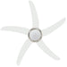 Ventilator tavan decorativ cu iluminare, 128 cm, alb - WALTI WALTI