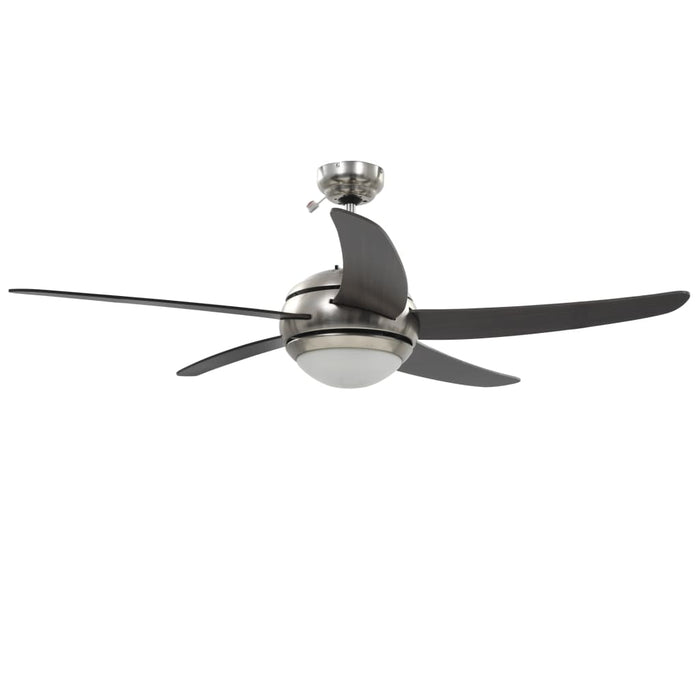Ventilator tavan decorativ cu iluminare, 128 cm, maro - WALTI WALTI