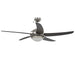 Ventilator tavan decorativ cu iluminare, 128 cm, maro - WALTI WALTI