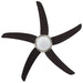 Ventilator tavan decorativ cu iluminare, 128 cm, maro - WALTI WALTI