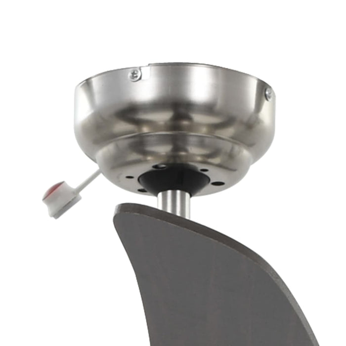Ventilator tavan decorativ cu iluminare, 128 cm, maro - WALTI WALTI