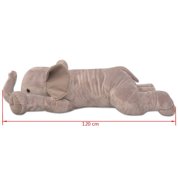 Elefant de pluș de jucărie XXL, 120 cm WALTI