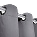 Draperii opace cu ocheți metalici, 2 buc, 135 x 175 cm, gri - WALTI WALTI