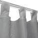 Draperii micro-satin cu bride, 2 buc, 140 x 225 cm, gri - WALTI WALTI