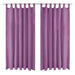 Draperii micro-satin cu bride, 2 buc, 140 x 225 cm, violet - WALTI WALTI