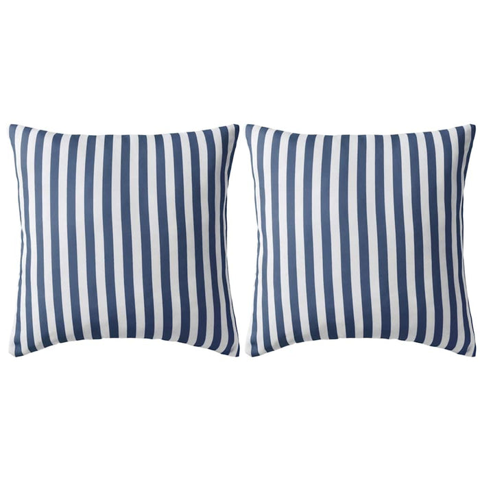 Perne de exterior, 2 buc., imprimeu dungi, 45x45 cm, bleumarin - WALTI WALTI