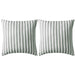 Perne de exterior, 2 buc, imprimeu dungi, 45 x 45 cm, gri - WALTI WALTI