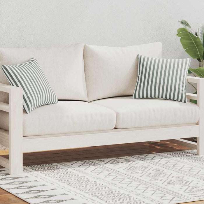 Perne de exterior, 2 buc, imprimeu dungi, 45 x 45 cm, gri - WALTI WALTI