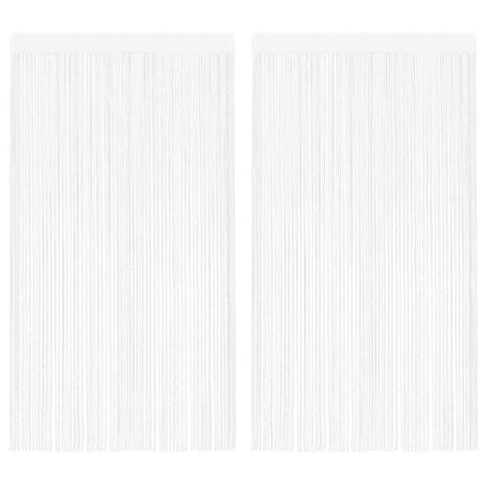 Draperii cu franjuri, 2 buc., 140 x 250 cm, alb - WALTI WALTI