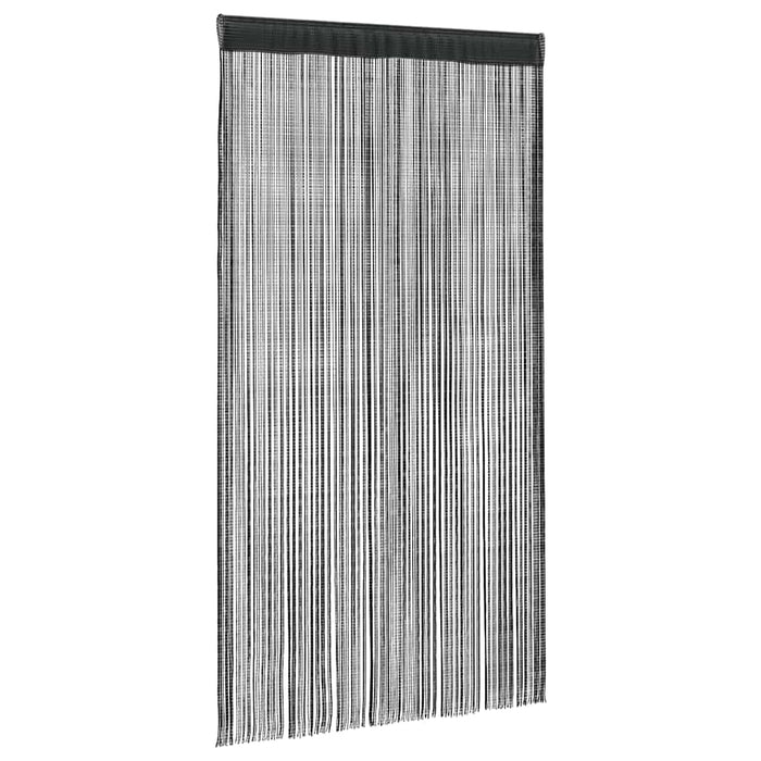 Draperii cu franjuri, 2 buc., 140 x 250 cm, negru - WALTI WALTI