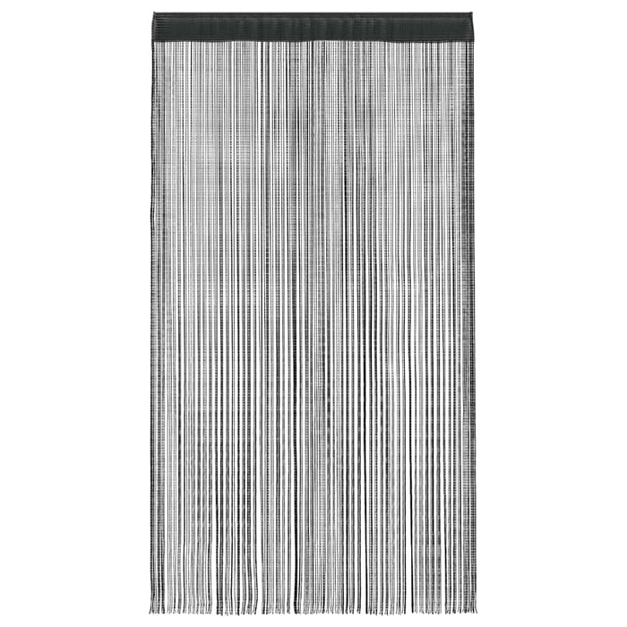 Draperii cu franjuri, 2 buc., 140 x 250 cm, negru - WALTI WALTI