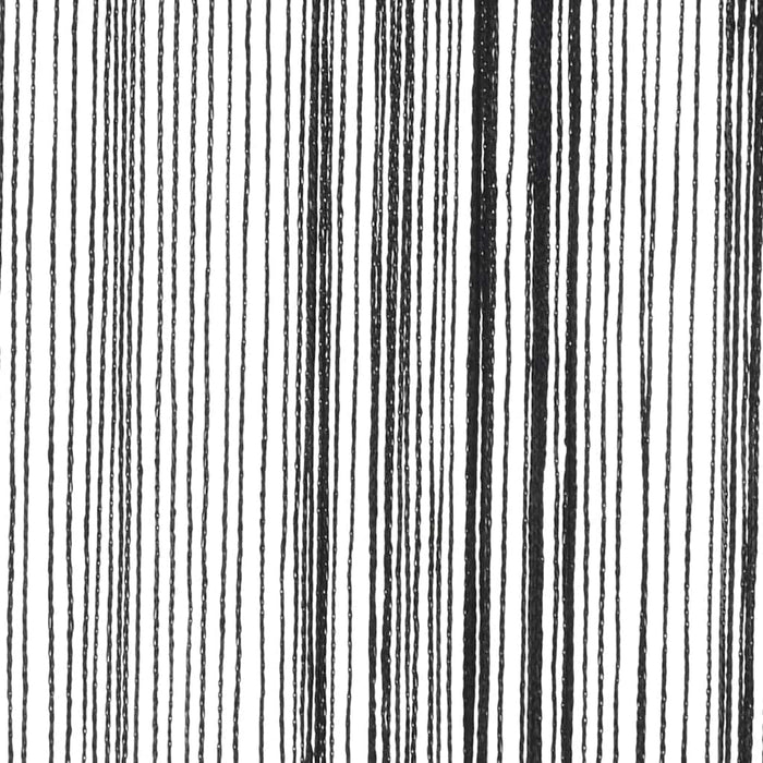 Draperii cu franjuri, 2 buc., 140 x 250 cm, negru - WALTI WALTI