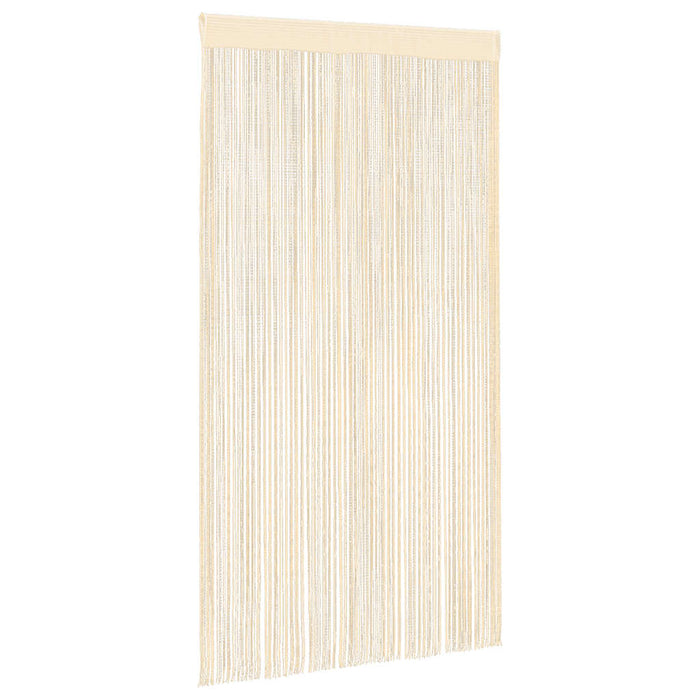 Draperii cu franjuri, 2 buc., 100 x 250 cm, crem - WALTI WALTI