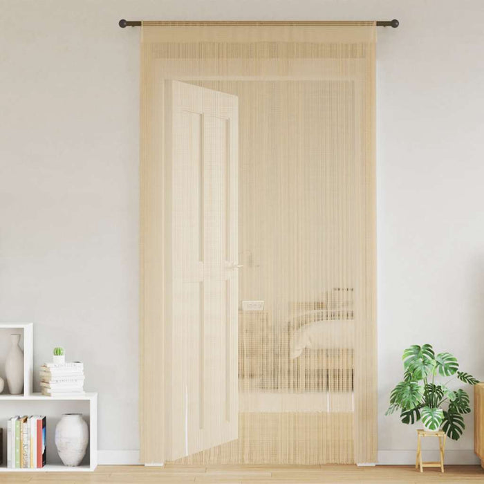 Draperii cu franjuri, 2 buc., 140 x 250 cm, bej - WALTI WALTI