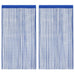 Draperii cu franjuri, 2 buc., 100 x 250 cm, albastru - WALTI WALTI